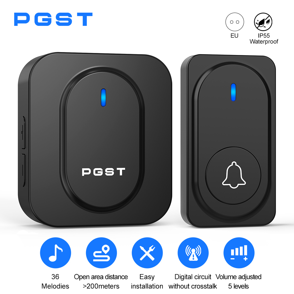 Home Security Installation - Sonnette sans fil PGST avec 36