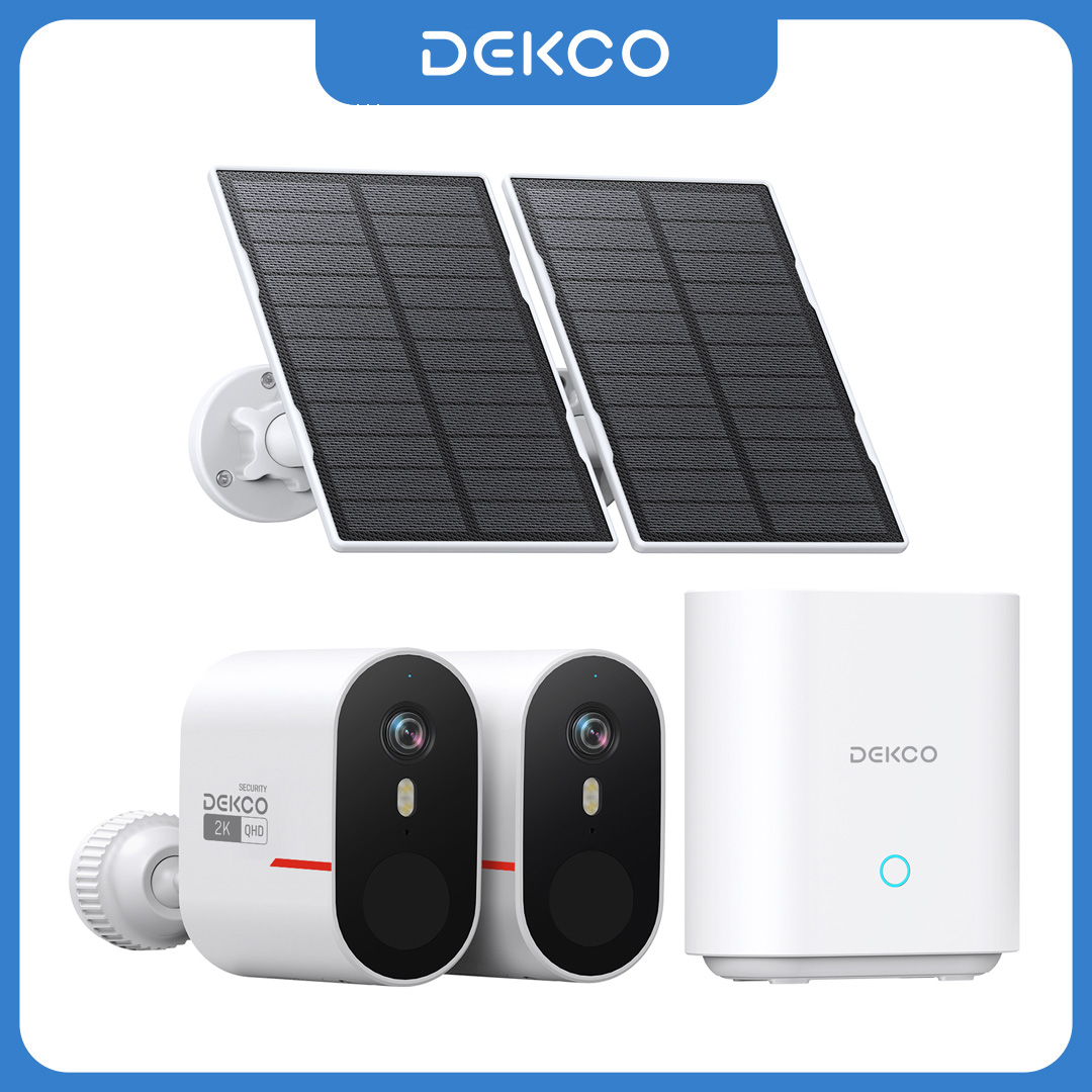 Home Security Outdoor Camera System - Système de caméra solaire WiFi Dekco