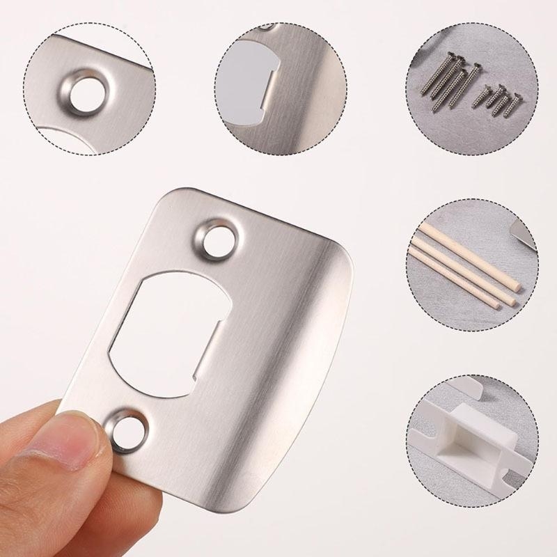 Home Security Installation - Ensemble plaques gâche porte, loquets serrure