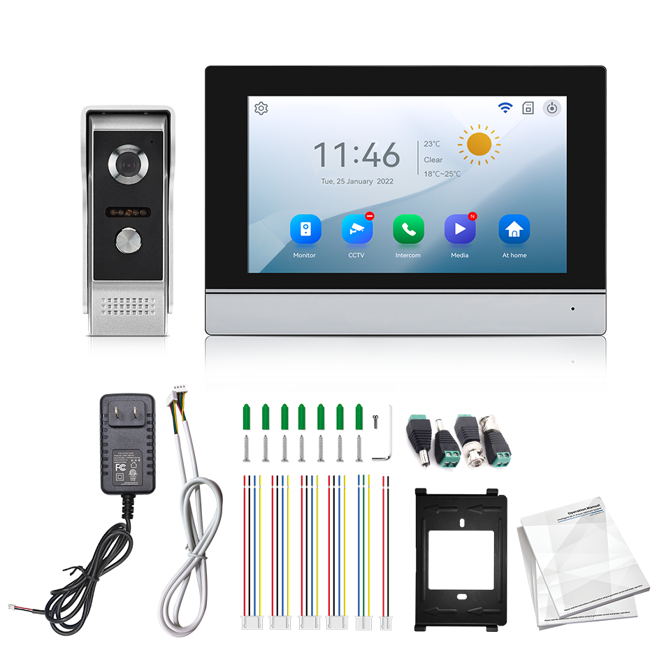 Home Security Tips - Visiophone avec écran IPS de 7