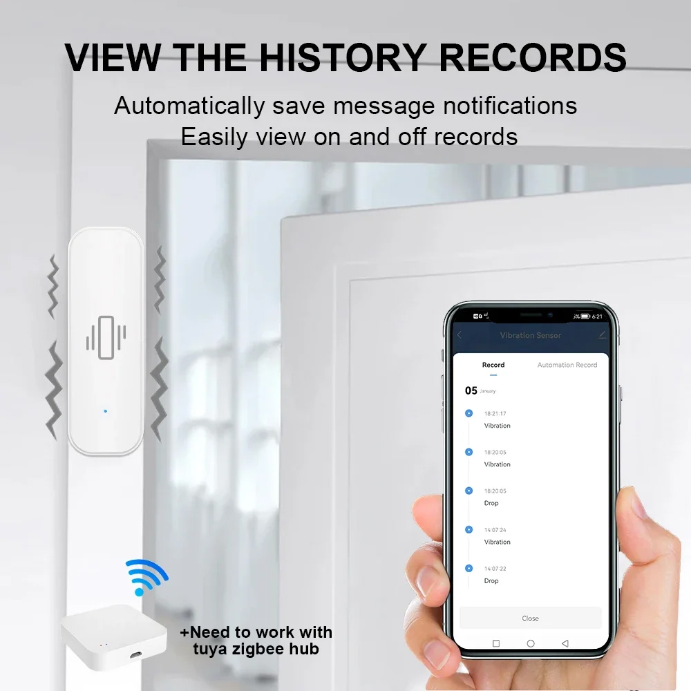 Capteur de vibrations intellig - Home Security Devices avis et prix