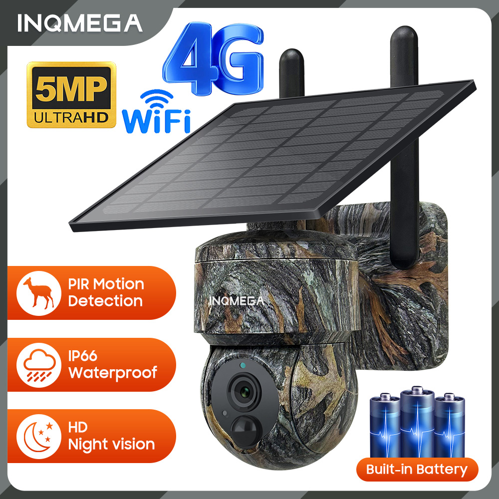 INQMEGA 5MP 4G/WIFI caméra de  - Home Security Outdoor Camera System avis et prix