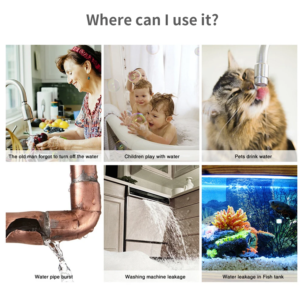 Tuya WiFi Zigbee capteur d'eau - Home Security Devices avis et prix