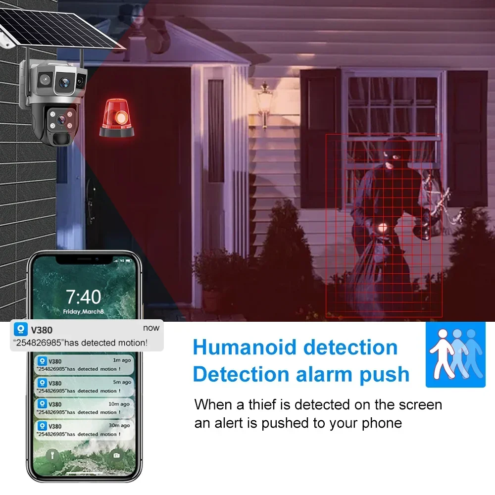 Caméra de sécurité V380 4K 3 é - Home Security Tips avis et prix